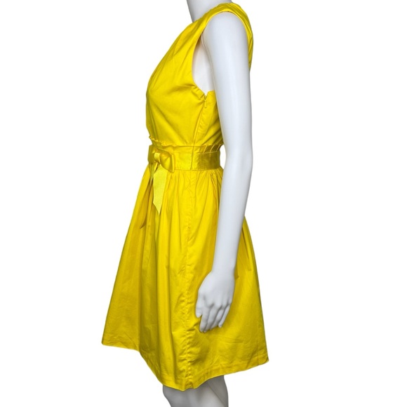 Ted Baker Yellow Alyy Waist Tie Dress 0 *read - Picture 5 of 13